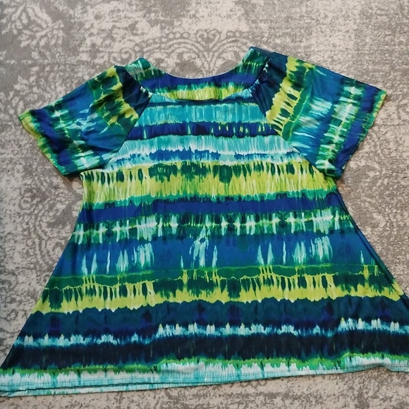 Women's green and blue plus size Avenue top size 18/20 - Picture 4 of 4